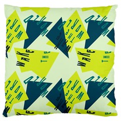 Abstract Pattern Geometric Backgrounds   Large Cushion Case (one Side) by Eskimos