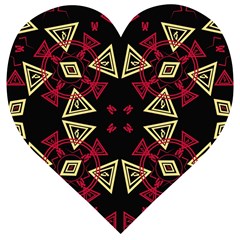 Abstract Pattern Geometric Backgrounds   Wooden Puzzle Heart by Eskimos