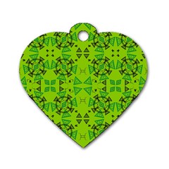 Abstract Pattern Geometric Backgrounds   Dog Tag Heart (one Side) by Eskimos