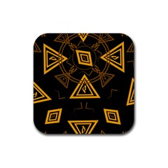 Abstract Pattern Geometric Backgrounds   Rubber Coaster (square) by Eskimos