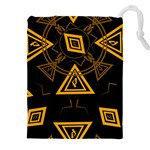 Abstract pattern geometric backgrounds   Drawstring Pouch (4XL) Front