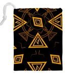 Abstract pattern geometric backgrounds   Drawstring Pouch (4XL) Back