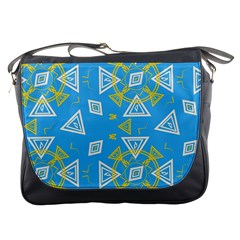 Abstract Pattern Geometric Backgrounds   Messenger Bag by Eskimos