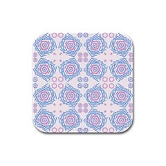 Abstract Pattern Geometric Backgrounds   Rubber Square Coaster (4 Pack) by Eskimos