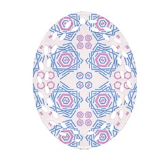 Abstract Pattern Geometric Backgrounds   Oval Filigree Ornament (two Sides) by Eskimos