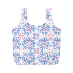 Abstract Pattern Geometric Backgrounds   Full Print Recycle Bag (m) by Eskimos