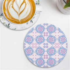 Abstract Pattern Geometric Backgrounds   Uv Print Round Tile Coaster by Eskimos