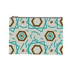 Abstract Pattern Geometric Backgrounds   Cosmetic Bag (large)