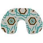 Abstract pattern geometric backgrounds   Travel Neck Pillow Front