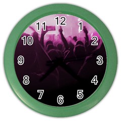 Music Concert Scene Color Wall Clock by dflcprintsclothing