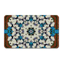 Paradise Flowers And Candle Light Magnet (rectangular) by pepitasart