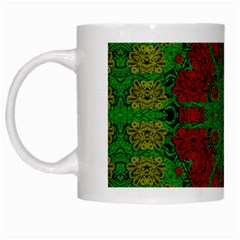 Peacock Lace So Tropical White Mugs by pepitasart