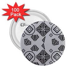 Abstract Pattern Geometric Backgrounds   2 25  Buttons (100 Pack)  by Eskimos