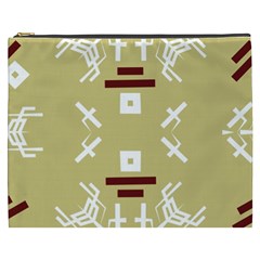 Abstract Pattern Geometric Backgrounds   Cosmetic Bag (xxxl) by Eskimos