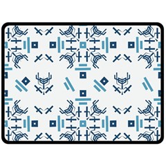 Abstract Pattern Geometric Backgrounds   Double Sided Fleece Blanket (large)  by Eskimos