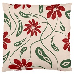  Folk Flowers Floral Art Print Flowers Abstract Art  Standard Flano Cushion Case (two Sides) by Eskimos