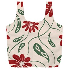  Folk Flowers Floral Art Print Flowers Abstract Art  Full Print Recycle Bag (xxl) by Eskimos