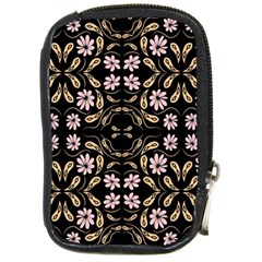 Folk Flowers Print Floral Pattern Ethnic Art Compact Camera Leather Case by Eskimos