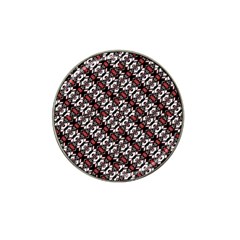 Linear Geometric Modern Pattern Hat Clip Ball Marker (4 Pack) by dflcprintsclothing