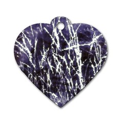 Abstract Light Games 5 Dog Tag Heart (one Side) by DimitriosArt