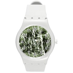 Abstract Light Games 6 Round Plastic Sport Watch (m) by DimitriosArt