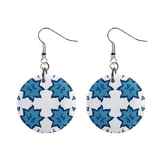 Abstract pattern geometric backgrounds   Mini Button Earrings