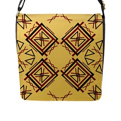 Abstract Pattern Geometric Backgrounds   Flap Closure Messenger Bag (l) by Eskimos