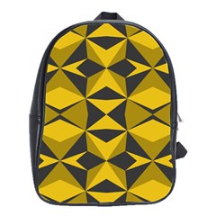 Abstract Pattern Geometric Backgrounds   School Bag (large) by Eskimos