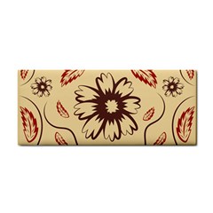 Folk Flowers Print Floral Pattern Ethnic Art Hand Towel by Eskimos