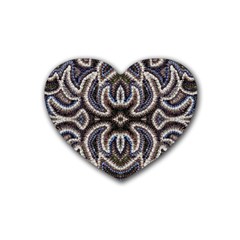 Embroidered Patterns Rubber Coaster (heart)