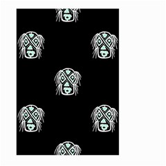 Tibal Mask Motif Drawing Pattern Large Garden Flag (two Sides) by dflcprintsclothing