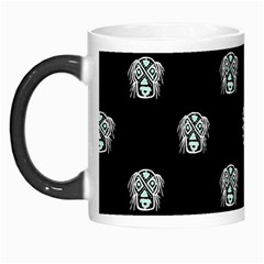 Tribal Mask Motif Drawing Pattern Morph Mugs by dflcprintsclothing