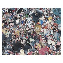 Multicolored Debris Texture Print Double Sided Flano Blanket (medium)  by dflcprintsclothing