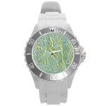 Abstract Light Games 8 Round Plastic Sport Watch (L) Front