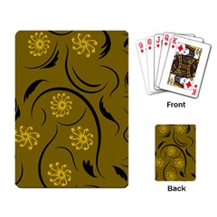 Folk Flowers Print Floral Pattern Ethnic Art Playing Cards Single Design (rectangle)