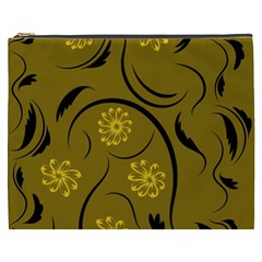 Folk Flowers Print Floral Pattern Ethnic Art Cosmetic Bag (xxxl) by Eskimos