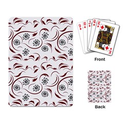 Folk flowers print Floral pattern Ethnic art Playing Cards Single Design (Rectangle)