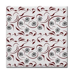 Folk flowers print Floral pattern Ethnic art Face Towel