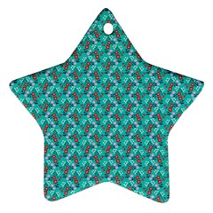 Digital Illusion Star Ornament (two Sides) by Sparkle