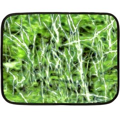 Green Desire Double Sided Fleece Blanket (mini)  by DimitriosArt