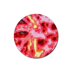 Requiem  Of The Red Stars Rubber Coaster (round) by DimitriosArt