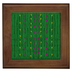 Forest Tulips Groowing To Reach The Divine Sky Pop-culture Framed Tile by pepitasart