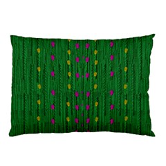 Forest Tulips Groowing To Reach The Divine Sky Pop-culture Pillow Case by pepitasart