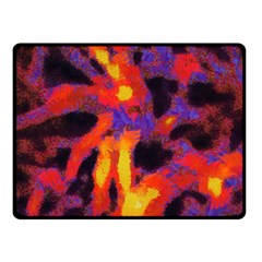 Requiem  Of The Lava  Stars Double Sided Fleece Blanket (small)  by DimitriosArt