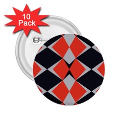 Abstract pattern geometric backgrounds   2.25  Buttons (10 pack) 