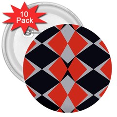 Abstract pattern geometric backgrounds   3  Buttons (10 pack) 