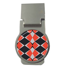 Abstract pattern geometric backgrounds   Money Clips (Round) 