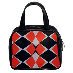 Abstract Pattern Geometric Backgrounds   Classic Handbag (two Sides) by Eskimos