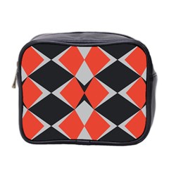 Abstract pattern geometric backgrounds   Mini Toiletries Bag (Two Sides)