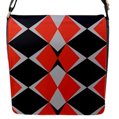 Abstract pattern geometric backgrounds   Flap Closure Messenger Bag (S)